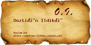 Osztián Ildikó névjegykártya